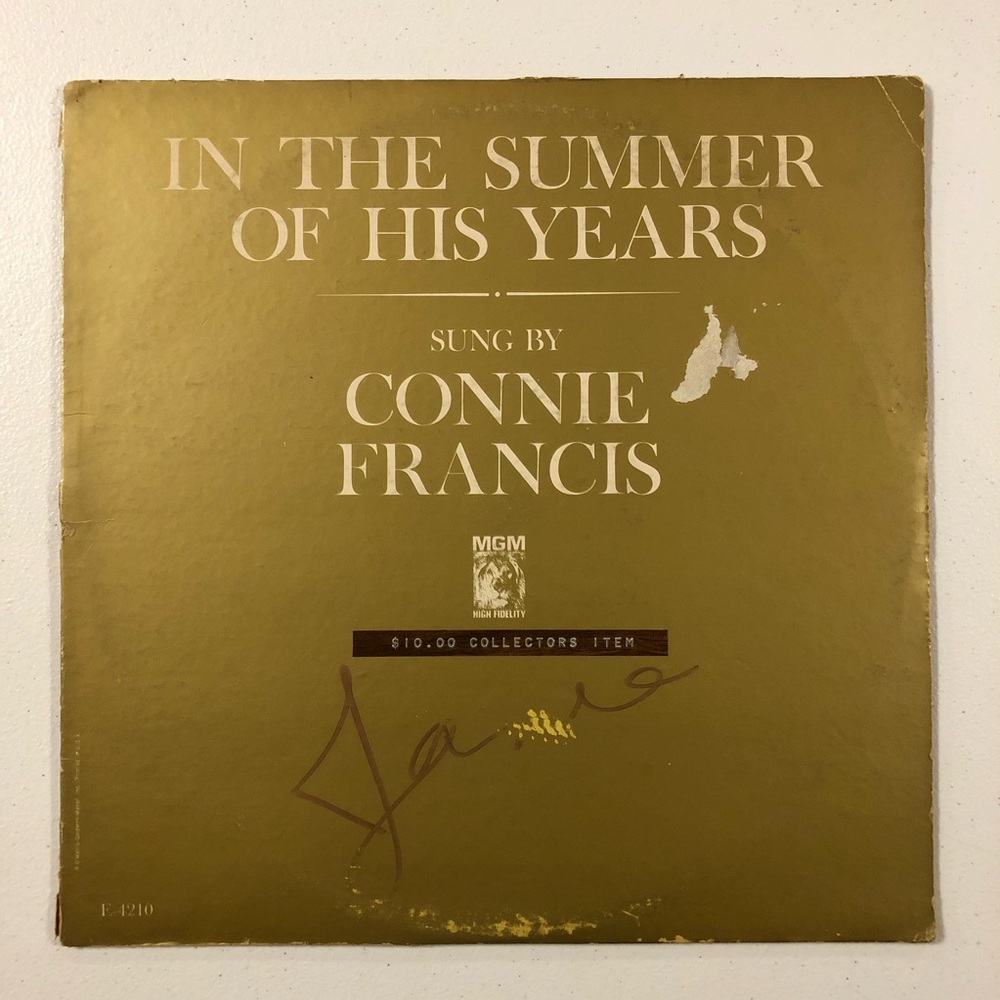 12” LP Vinyl Record  CONNIE FRANCIS  In The Summer Of His Years